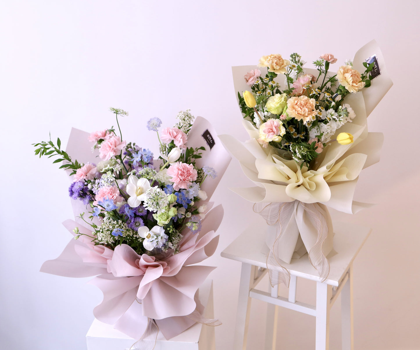 (Early Bird Offer 早鳥優惠) Mother's Day Fresh Flower Bouquet with Carnation & Tulip 母親節康乃馨鬱金香鮮花花束