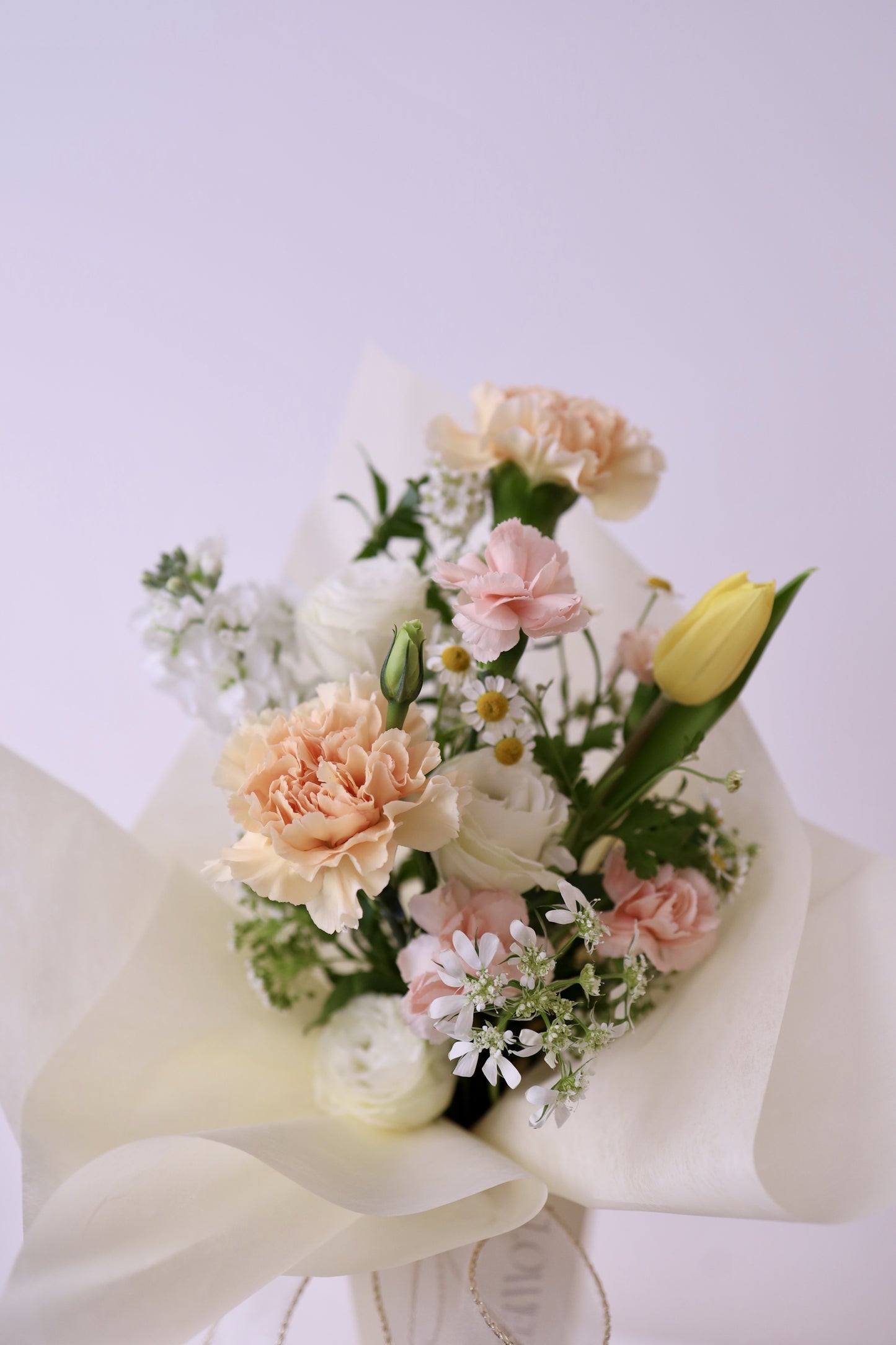 (Early Bird Offer 早鳥優惠) Mother's Day Fresh Flower Table Vase with Carnation & Tulip 母親節康乃馨鬱金香鮮花座檯小瓶花