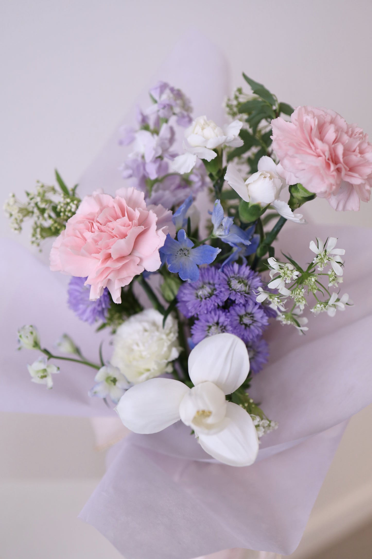 (Early Bird Offer 早鳥優惠) Mother's Day Fresh Flower Table Vase with Carnation & Tulip 母親節康乃馨鬱金香鮮花座檯小瓶花
