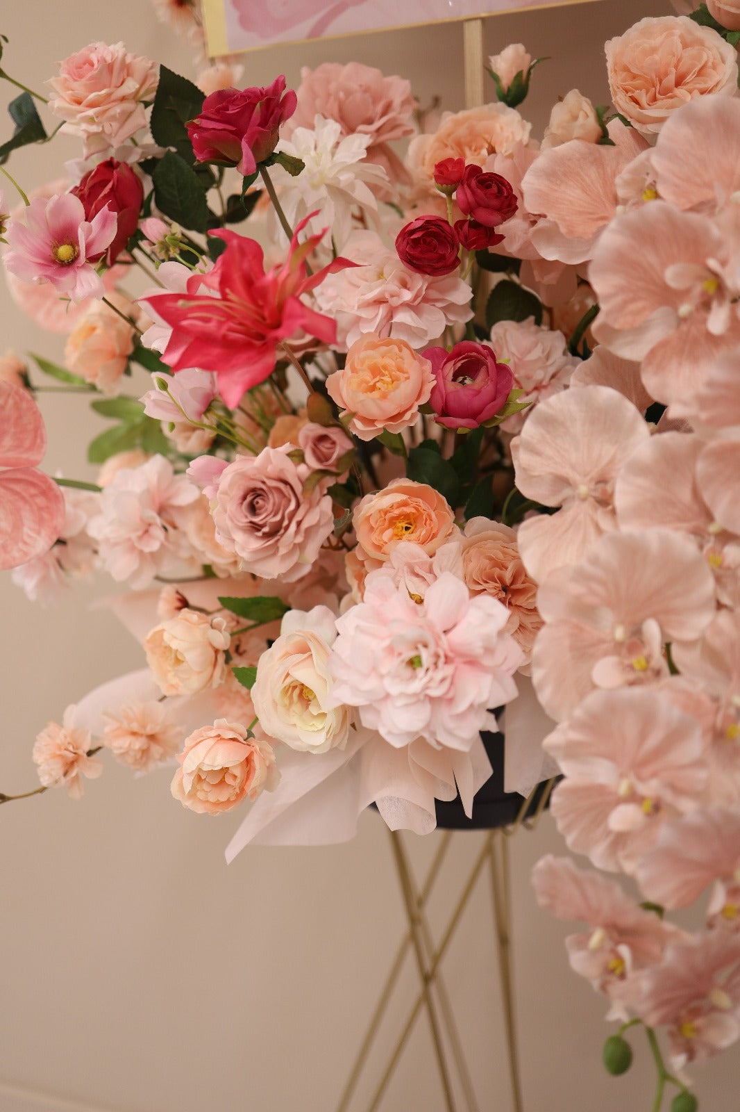 Silk Flower (Artificial Flower) Grand Opening Stand