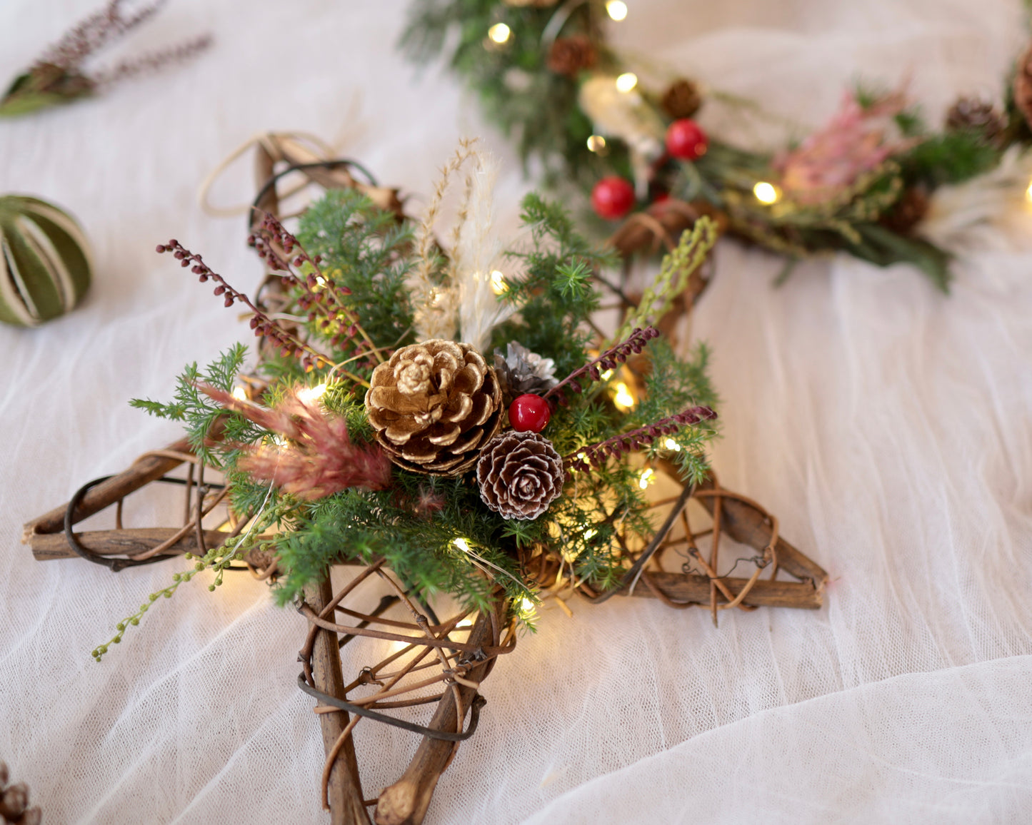Star Shape Christmas Wreath Workshop with Cypress