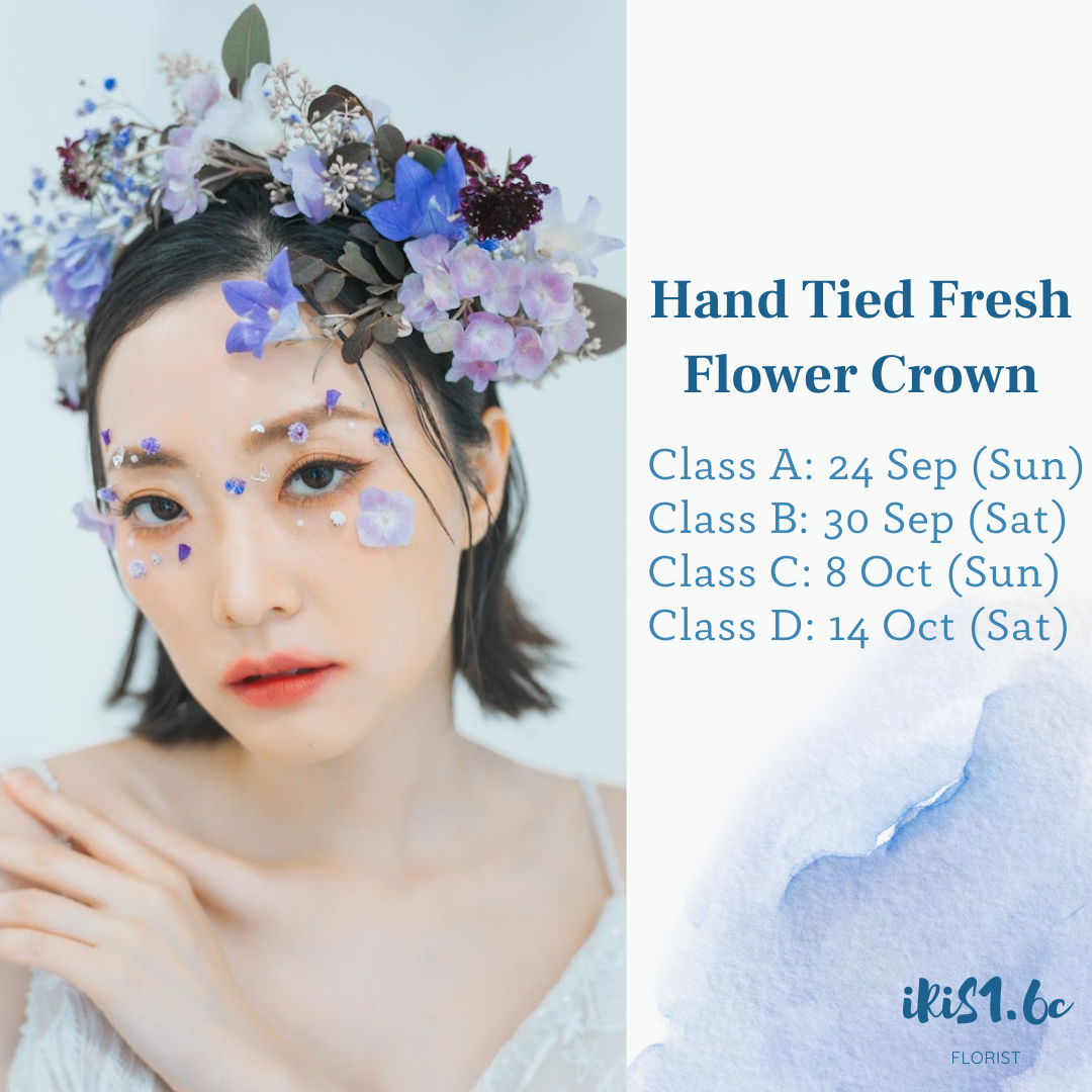 Hand Tied Fresh Flower Crown Workshop