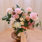 (Rental) 13 inches Western Style Bridal Bouquet with Silk Flowers