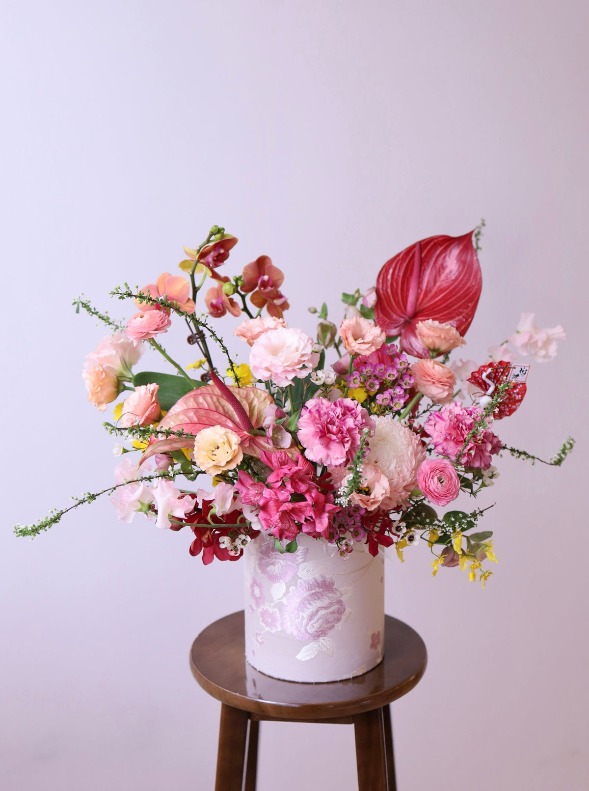 Flobox Bespoke Flower Box with Fresh Flowers – IRIS1.6c Florist