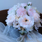 Round Shaped Bridal Bouquet with Silk Flowers
