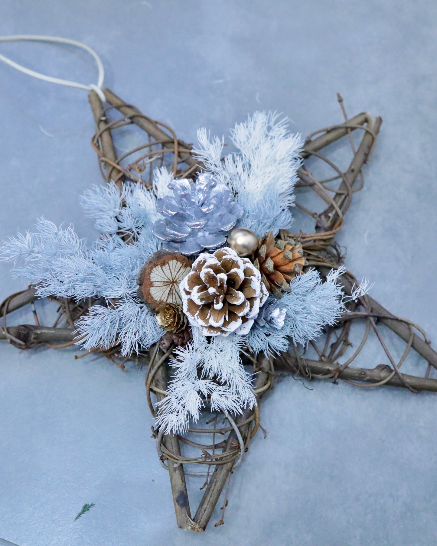 Star Shape Christmas Wreath Workshop with Preserved and Dried Flowers