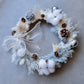 Christmas Wreath with Preserved and Dried Flowers (Round Shaped)
